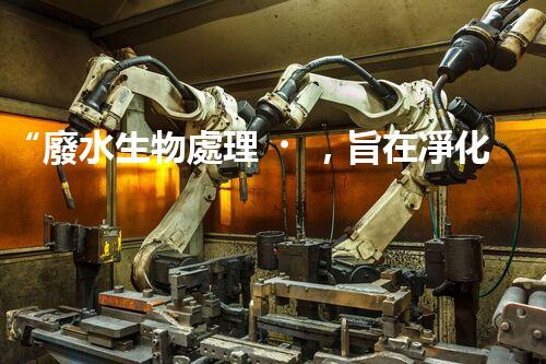“廢水生物處理，旨在凈化水源，守護(hù)碧水藍(lán)天”